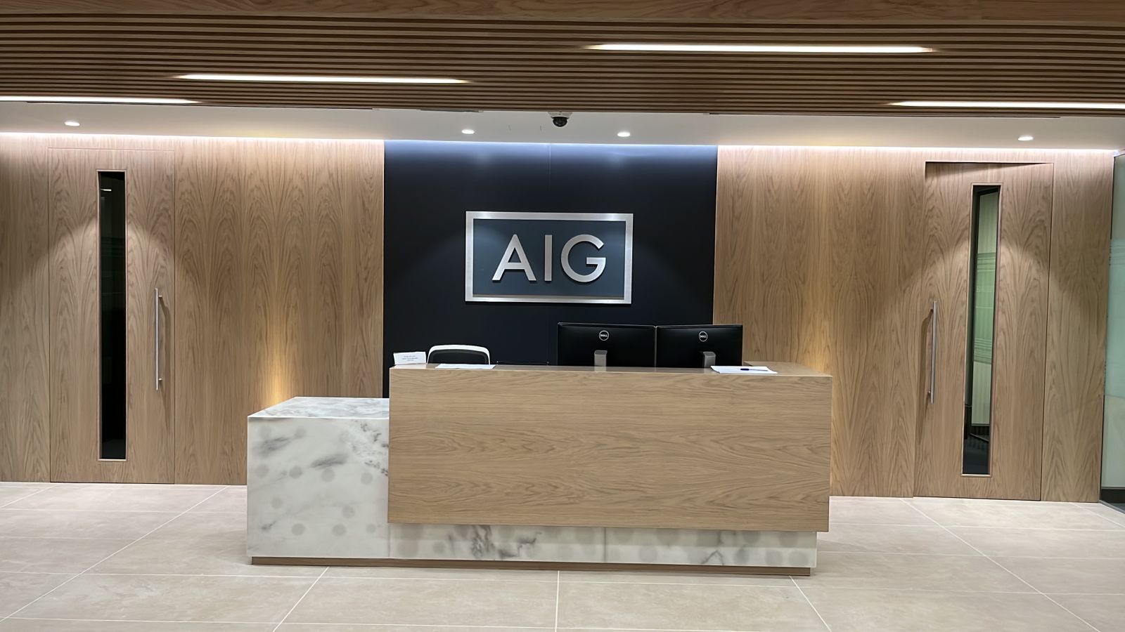 AIG Lobby, Reception and Washroom